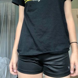 Black sports shorts
